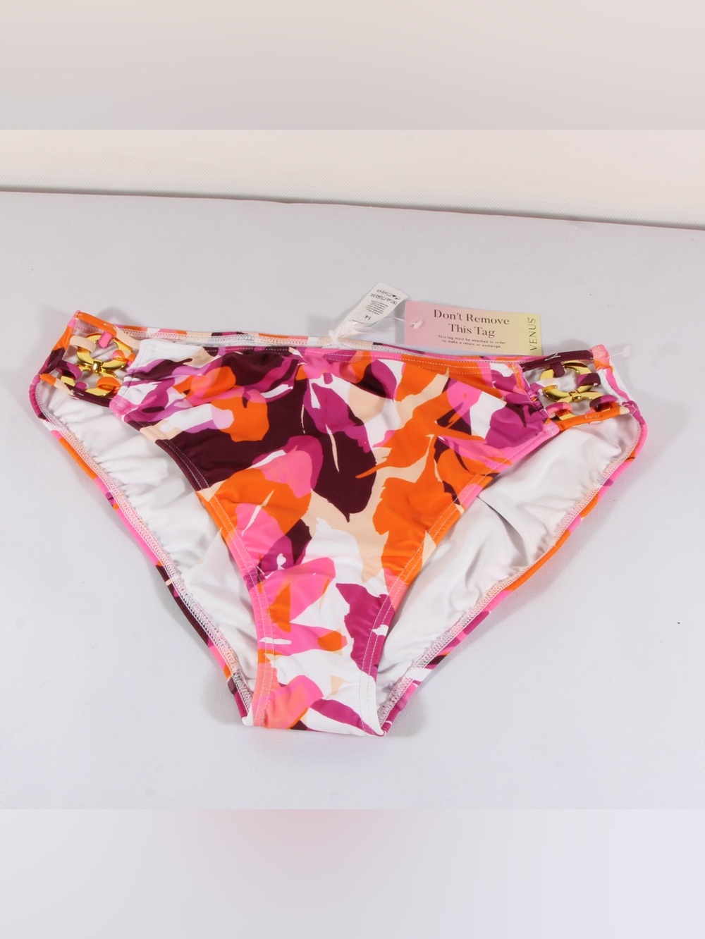 VENUS Desert Floral Pink/Orange/White Vivianne Moderate Bottom Size 14 NWT